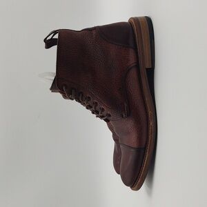 TAFT Ankle Boots Leather Lace Up The Rome Brown Unisex EU 40 US Men 7 Women 9